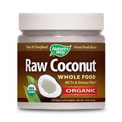 Nature's Way Raw Coconut, Whole Food Organic, 16 oz, Nature's Way
