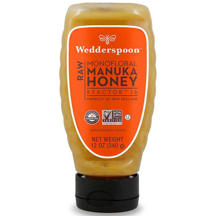 Raw Monofloral Manuka Honey KFactor 16, 340 g (12 oz), Wedderspoon