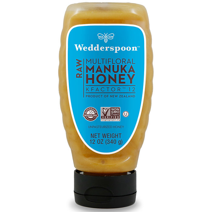 Raw Multifloral Manuka Honey KFactor 12, 340 g (12 oz), Wedderspoon