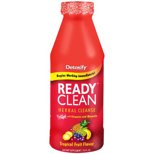 Detoxify Brand Ready Clean Drink, Tropical Fruit Flavor, 16 oz, Detoxify Brand