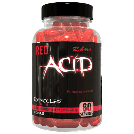 Controlled Labs Red Acid Reborn, Fat Loss Energy, 60 Capsules, Controlled Labs