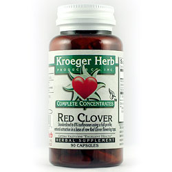 Kroeger Herb Red Clover Complete Concentrate, 90 Vegetarian Capsules, Kroeger Herb