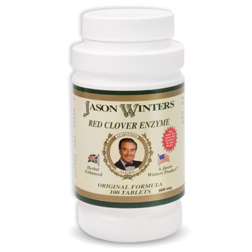 Jason Winters Red Clover Enzyme, 100 Tablets, Jason Winters