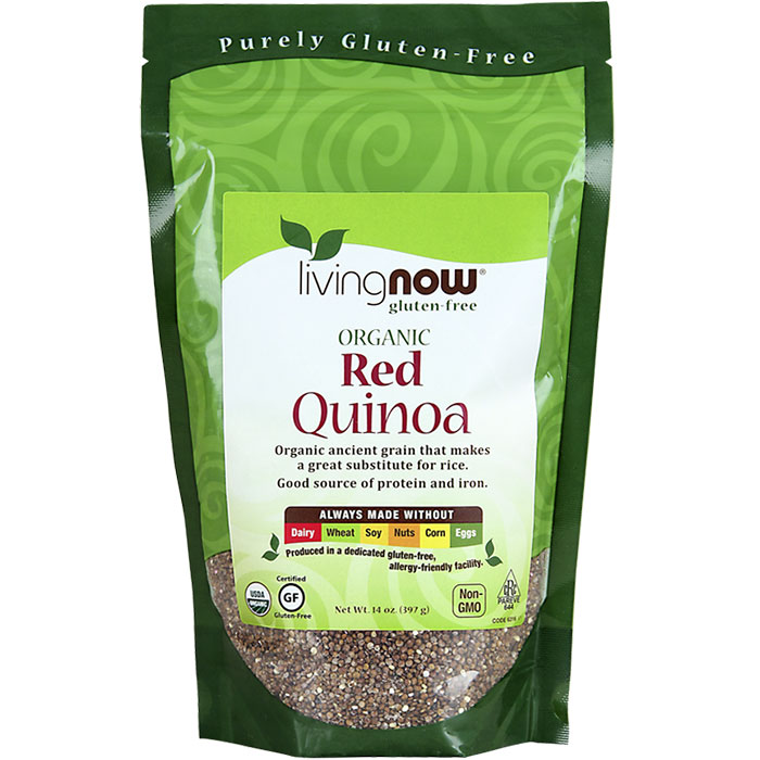 NOW Foods Red Quinoa, Organic, 14 oz, NOW Foods