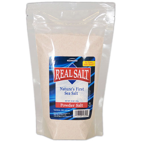 Redmond Trading Company Redmond Real Salt Powder Salt Pouch, 1 lb, Redmond Trading Company