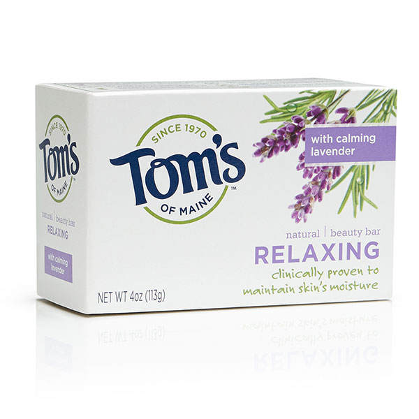 Tom's of Maine Relaxing Natural Beauty Bar Soap, 4 oz, Tom's of Maine