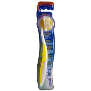 Smile Brite Replaceable Head Natural Toothbrush, Double Tip Extra Soft, Smile Brite