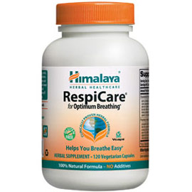 Himalaya Herbal Healthcare RespiCare, For Optimum Breathing, 120 Vegetarian Capsules, Himalaya Herbal Healthcare