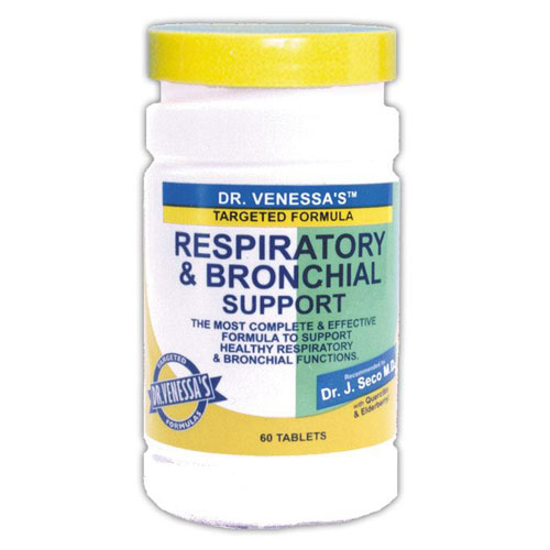 Dr. Venessa's Formulas Respiratory & Bronchial Support, 60 Tablets, Dr. Venessa's Formulas