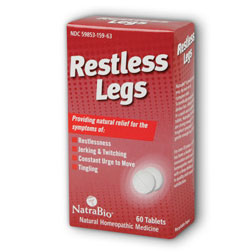 NatraBio Restless Legs, 60 Chewable Tablets, NatraBio