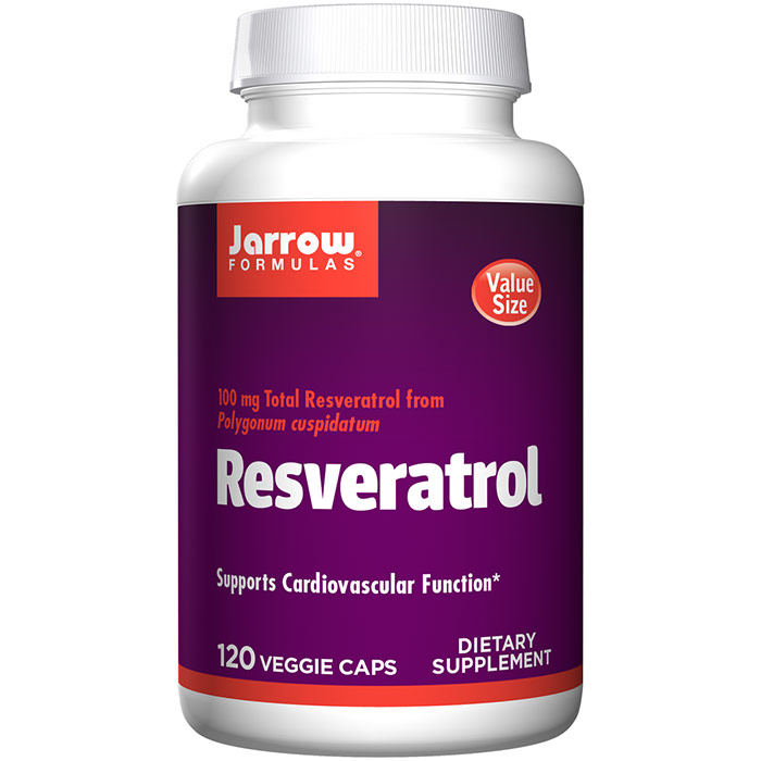 Jarrow Formulas Resveratrol 100 mg, Value Size, 120 Capsules, Jarrow Formulas