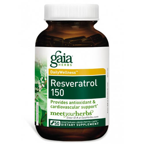 Gaia Herbs Resveratrol 150, 50 Liquid Phyto-Caps, Gaia Herbs