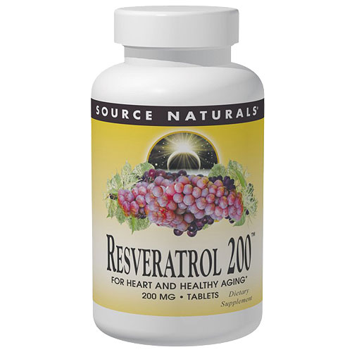 Source Naturals Resveratrol 200 mg, 30 Tablets, Source Naturals