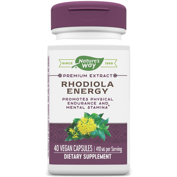 Enzymatic Therapy Rhodiola Energy, 40 Veg Capsules, Enzymatic Therapy