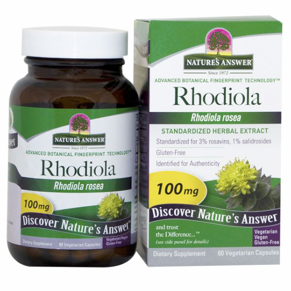 Nature's Answer Rhodiola Root Extract Standardized 60 vegicaps from Nature's Answer