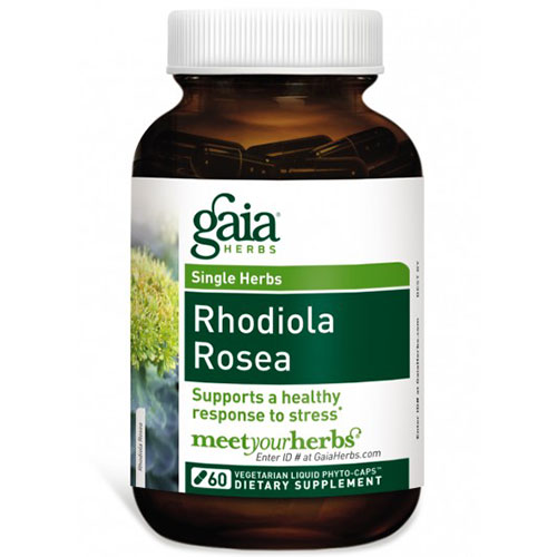 Gaia Herbs Rhodiola Rosea, 60 Liquid Phyto-Caps, Gaia Herbs
