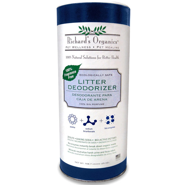 Synergy Labs Richard's Organics Litter Deodorizer Powder, 25 oz, Synergy Labs