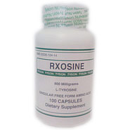 Tyson Nutraceuticals Rxosine (L-Tyrosine), 250 Capsules, Tyson Nutraceuticals