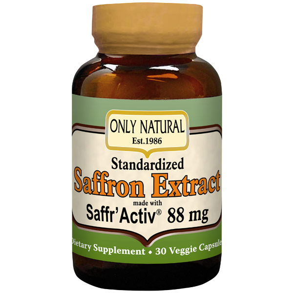 Only Natural Inc. Saffron Extract, 60 Vegetarian Capsules, Only Natural Inc.