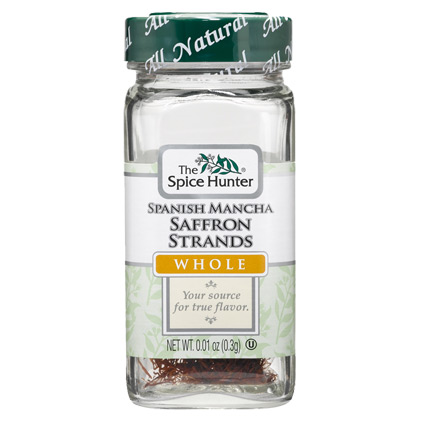 Spice Hunter Saffron Strands, Spanish Mancha, Whole, 0.01 oz x 6 Bottles, Spice Hunter