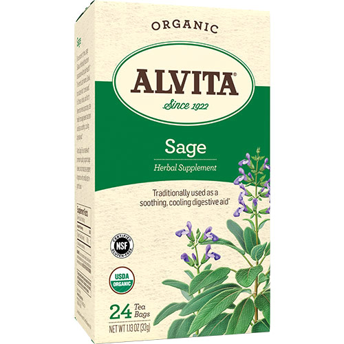 Alvita Tea Sage Tea Organic, 24 Tea Bags, Alvita Tea