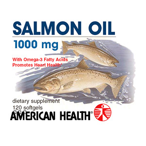 American Health Salmon Oil 1000mg 120 softgels from American Health