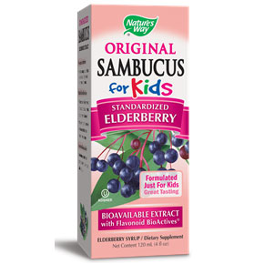 Nature's Way Sambucus For Kids, Black Elderberry Syrup, 4 oz, Nature's Way