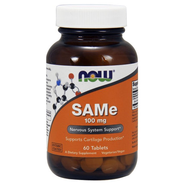 NOW Foods SAMe (SAM-e) 100mg 60 Tabs, NOW Foods