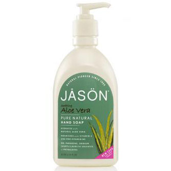 Jason Natural Satin Soap Aloe Vera with Pump 16 oz, Jason Natural