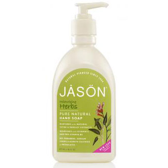 Jason Natural Satin Soap Herbal with Pump 16 oz, Jason Natural