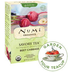 Numi Tea Organic Savory Tea, Beet Cabbage, 12 Tea Bags, Numi Tea