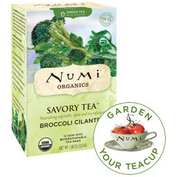Numi Tea Organic Savory Tea, Broccoli Cilantro, 12 Tea Bags, Numi Tea
