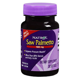 Natrol Saw Palmetto Extract 160mg, 30 Softgels, Natrol