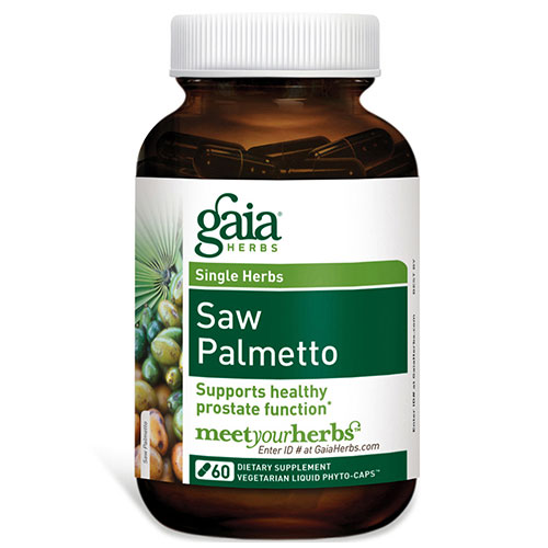 Gaia Herbs Saw Palmetto, 60 Liquid Phyto-Caps, Gaia Herbs