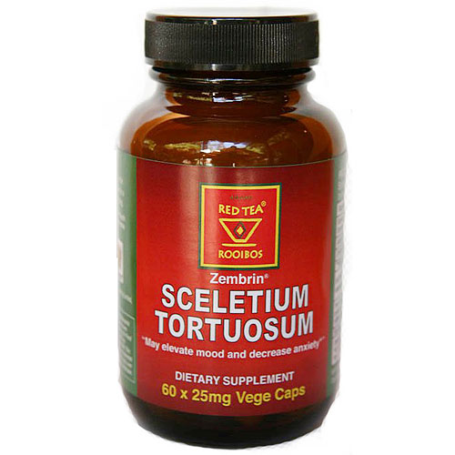 African Red Tea Imports Sceletium Tortuosum 25 mg, 60 Vegetarian Capsules, African Red Tea Imports