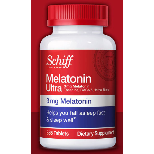 Schiff Schiff Melatonin Ultra Sleep Support, Melatonin 3 mg Plus More, 300 Tablets