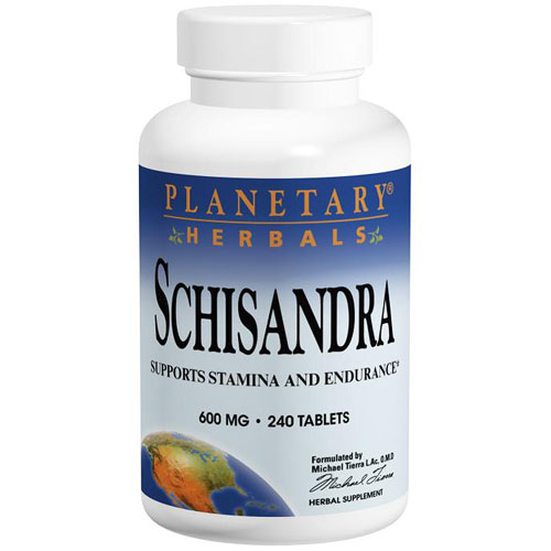 Planetary Herbals Schisandra 600 mg Tab, 240 Tablets, Planetary Herbals