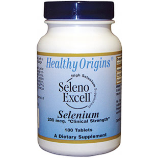 Healthy Origins Seleno Excell Selenium, 200 mcg, 180 Tablets, Healthy Origins