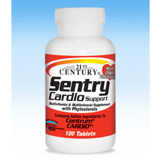 21st Century HealthCare Sentry Cardio Support, 120 Tablets, 21st Century HealthCare