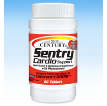 21st Century HealthCare Sentry Cardio Support, 60 Tablets, 21st Century HealthCare