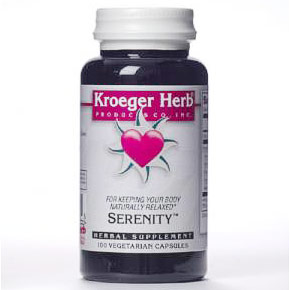 Kroeger Herb Serenity, Relaxation Formula, 100 Vegetarian Capsules, Kroeger Herb