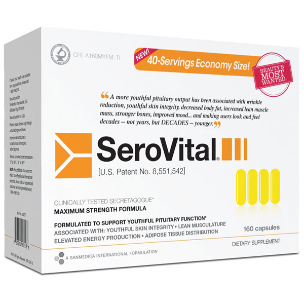 SeroVital SeroVital, Anti-Aging Supplement, Maximum Strength Formula, 160 Capsules