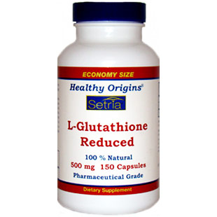 Healthy Origins Setria, L-Glutathione Reduced, 500 mg, 150 Capsules, Healthy Origins