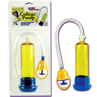 California Exotic Novelties Shane's World College Pump - Yellow/Blue, California Exotic Novelties