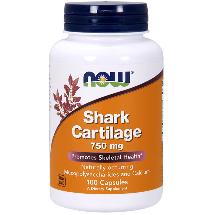 NOW Foods Shark Cartilage 750mg Freeze Dried 100 Caps, NOW Foods