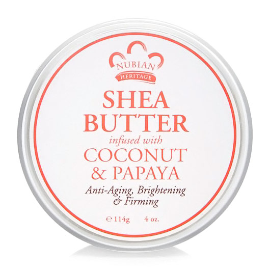 Nubian Heritage Shea Butter, Infused with Coconut & Papaya, 4 oz, Nubian Heritage