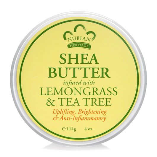 Nubian Heritage Shea Butter, Infused with Lemongrass & Tea Tree, 4 oz, Nubian Heritage