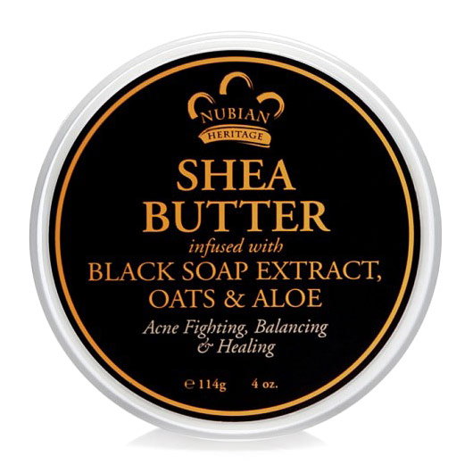 Nubian Heritage Shea Butter, Infused with Oats & Aloe, Black Soap Extract, 4 oz, Nubian Heritage
