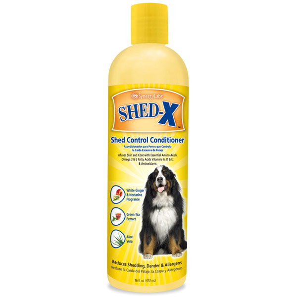 Synergy Labs Shed-X Shed Control Conditioner for Dogs & Cats, 16 oz, Synergy Labs