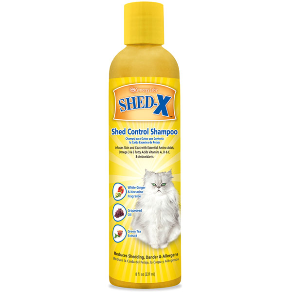 Synergy Labs Shed-X Shed Control Shampoo for Cats, 8 oz, Synergy Labs